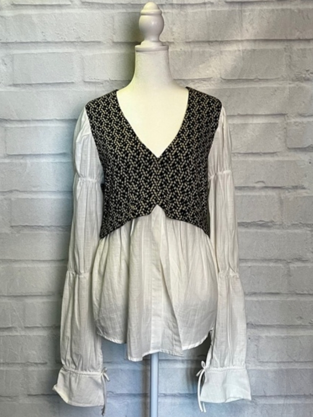 Anthropologie Twofer Vest Shirt